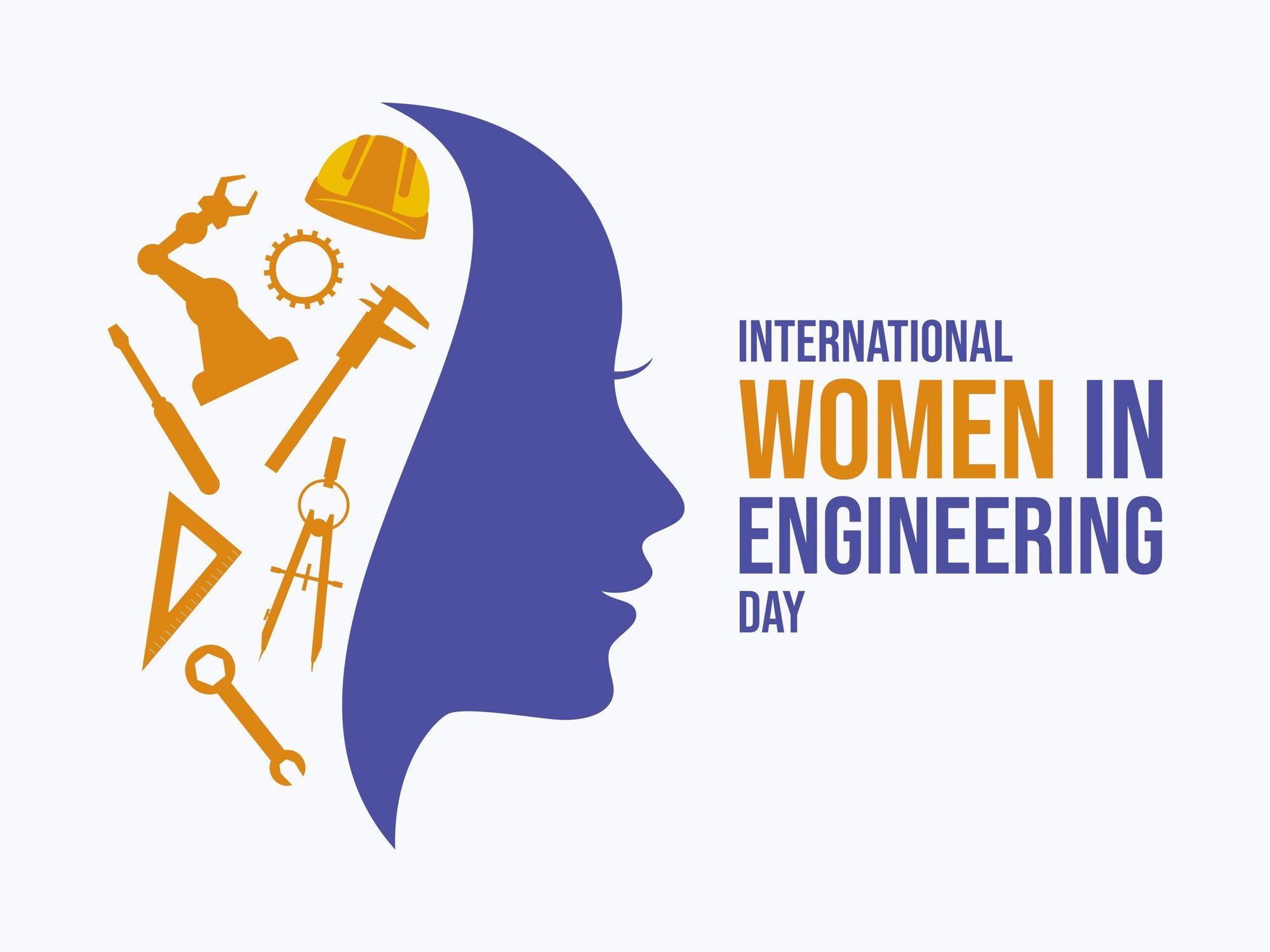 Women icon with the text international women in engineering day